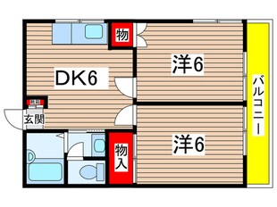 ブルーソシアの物件間取画像